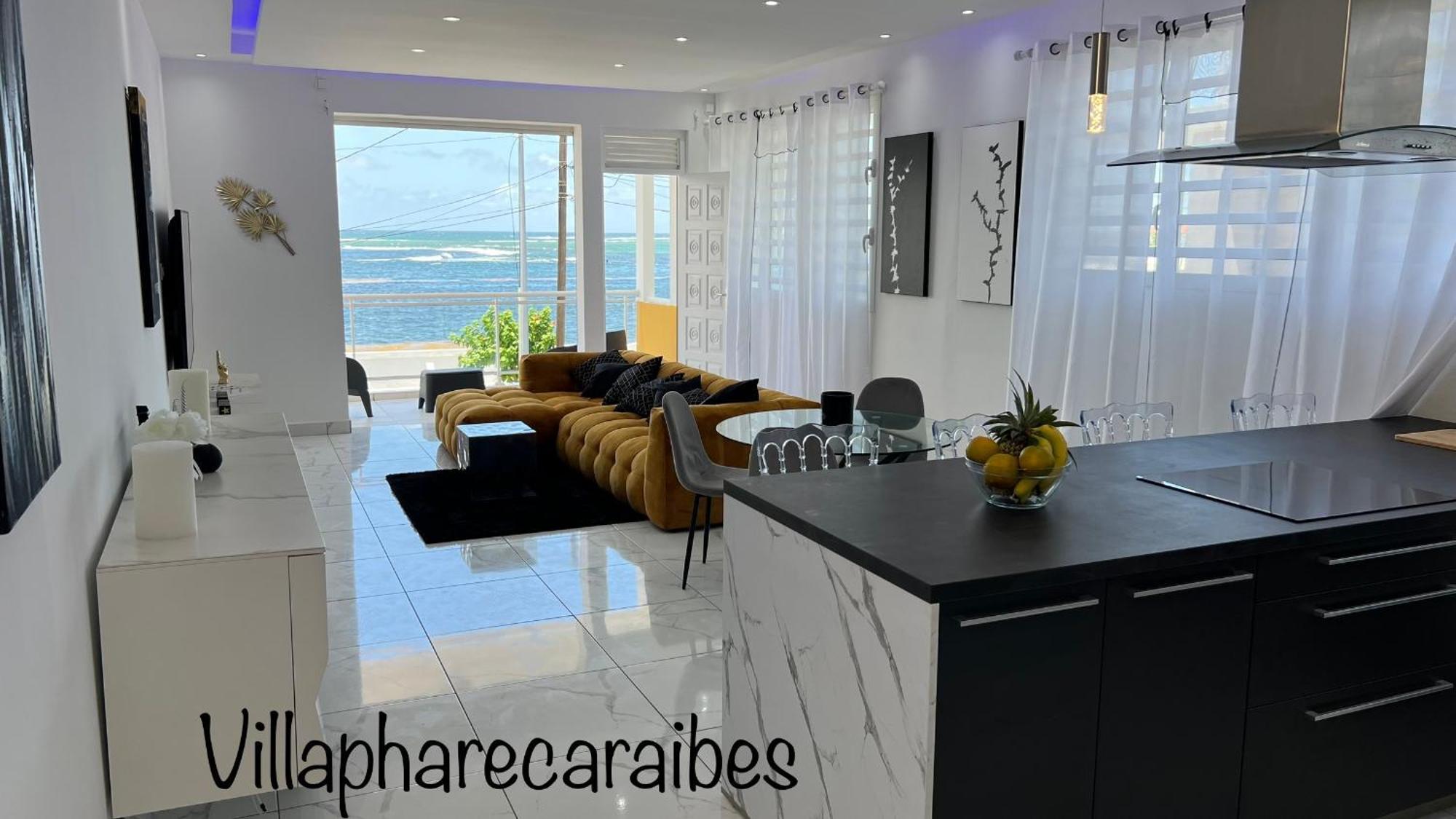 Villa Phare Caraibes Guadeloupe - Rooftop Jacuzzi & Ocean View Le Moule Eksteriør bilde